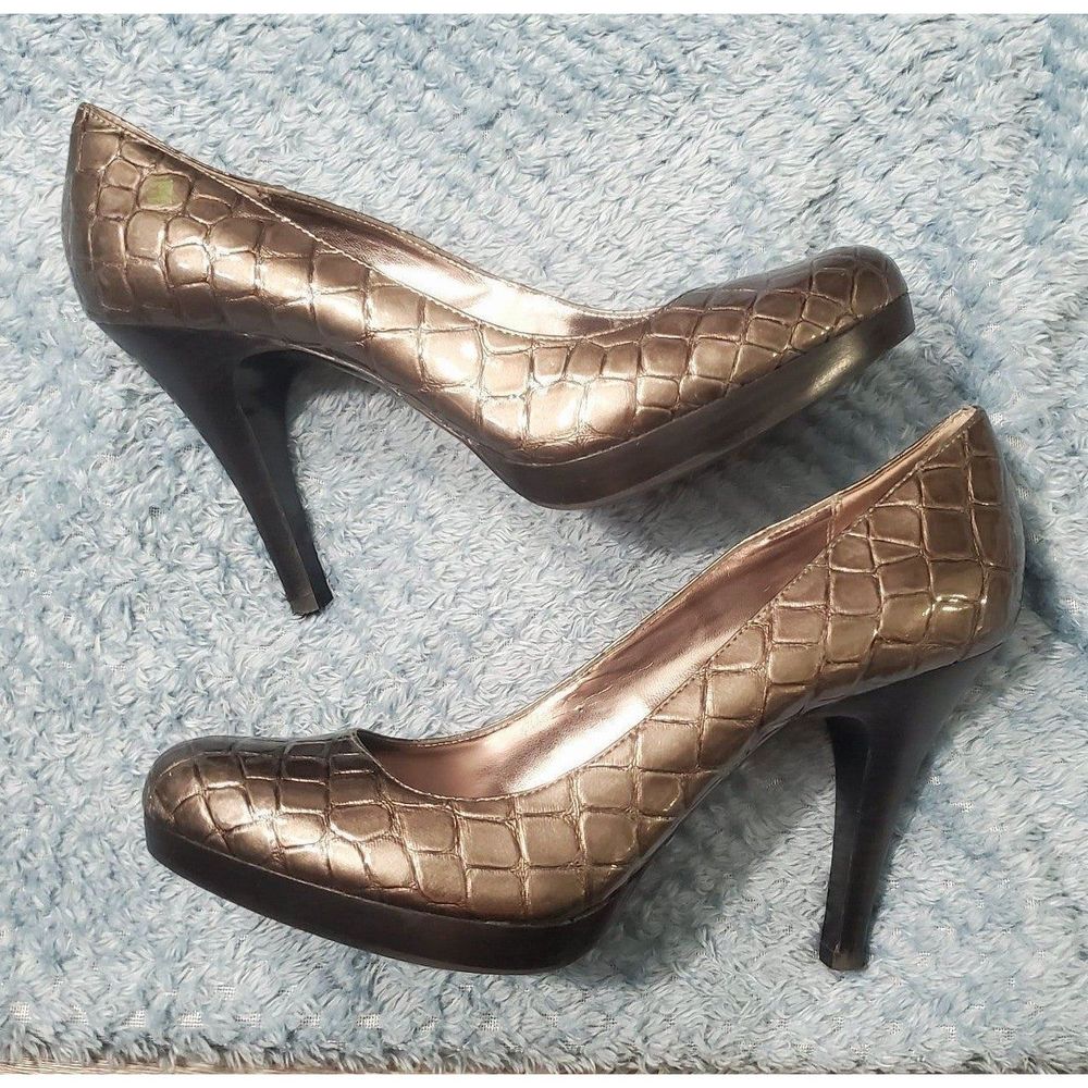 Alfani Python Gray Heels - image 1